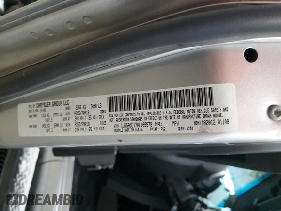 2010 Jeep Wrangler Sahara z VIN 1J4GA5D17AL109979, wystawiony jako Copart lot #45081225 z przebiegiem 190 826 mil mil oraz Szkoda całkowita • Salvage title. Historia ofert i sprzedaży dostępna na DreamBid. Obrazek 13.