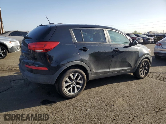 2015 Kia Sportage LX with VIN KNDPBCAC8F7764830, listed as a Copart auction lot 52429445 with 108,807 mi miles and Salvage Title. Bid and sale history available at DreamBid. Image 3.