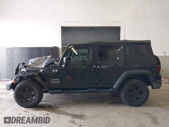 2017 Jeep Wrangler Unlimited Sport with VIN 1C4BJWDG3HL503676, listed as a IAAI auction lot 41953232 with 94,819 mi miles. Bid and sale history available at carsss.com. Image 15.