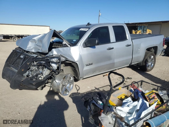 2018 Chevrolet Silverado 1500 Custom with VIN 1GCRCPEC5JZ225215, listed as a Copart auction lot 87216184 with 199,701 mi miles and Salvage Title. Bid and sale history available at carsss.com. Image 1.