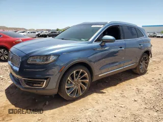 2019 Lincoln Nautilus Reserve with VIN 2LMPJ8LP2KBL63601, listed as a Copart auction lot 61237235 with 68,275 mi miles and Salvage title. Bid and sale history available at DreamBid. Image 1.