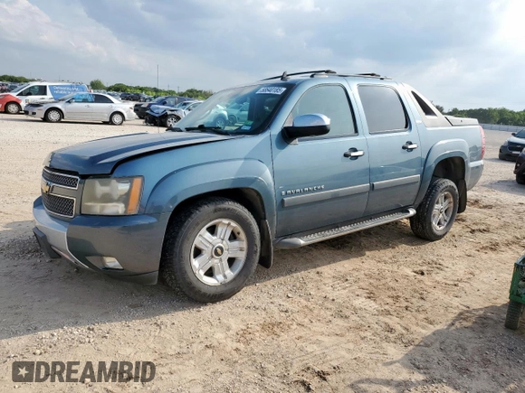 2008 Chevrolet Avalanche 3LT with VIN 3GNFK12368G235566, listed as a Copart auction lot 58640185 with 176,677 mi miles and Salvage title. Bid and sale history available at DreamBid. Image 1.