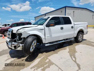 2013 Ford F-150 XL with VIN 1FTFW1CT0DKD64031, listed as a Copart auction lot 61615575 with 109,386 mi miles and Salvage title. Bid and sale history available at DreamBid. Image 1.