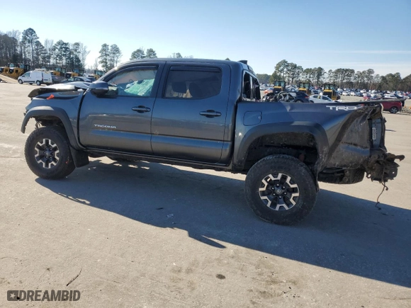 2021 Toyota Tacoma 4WD SR with VIN 3TMCZ5AN8MM451870, listed as a Copart auction lot 45206825 with 0 mi miles and Salvage Title. Bid and sale history available at carsss.com. Image 2.