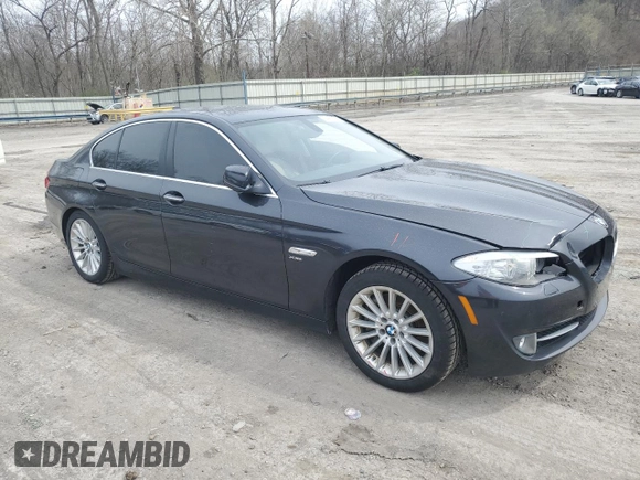 2012 BMW 5 Series 535i xDrive with VIN WBAFU7C55CDU64572, listed as a Copart auction lot 52482265 with 142,847 mi miles and Salvage Title. Bid and sale history available at carsss.com. Image 4.
