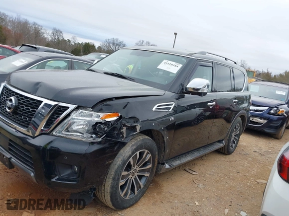 2020 Nissan Armada SL with VIN JN8AY2NCXL9616093, listed as a IAAI auction lot 41520384 with 72,369 mi miles. Bid and sale history available at carsss.com. Image 14.
