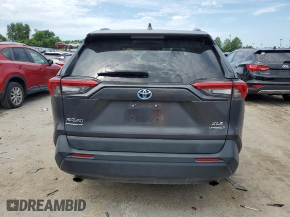 2020 Toyota RAV4 Hybrid XLE with VIN 2T3RWRFV3LW076759, listed as a Copart auction lot 60330435 with 128,274 mi miles and Salvage title. Bid and sale history available at DreamBid. Image 6.