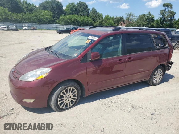2008 Toyota Sienna XLE with VIN 5TDZK22C68S140972, listed as a Copart auction lot 57764804 with 224,112 mi miles and Salvage Title. Bid and sale history available at carsss.com. Image 1.