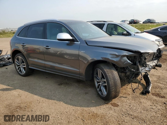 2016 Audi SQ5 3.0T Technik with VIN WA1LCAFP9GA032281, listed as a Copart auction lot 60234744 with 0 mi miles and Salvage Title. Bid and sale history available at carsss.com. Image 4.