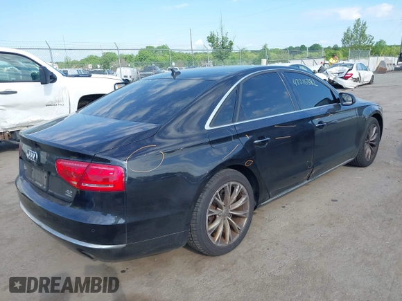 2012 Audi A8 with VIN WAUAVAFD8CN029546, listed as a IAAI auction lot 42216382 with 144,989 mi miles and . Bid and sale history available at DreamBid. Image 4.