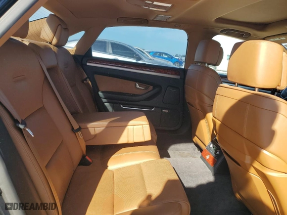 2008 Audi A8 L 4.2L with VIN WAUMV94E98N009451, listed as a Copart auction lot 83753734 with 158,814 mi miles and Clean Title. Bid and sale history available at carsss.com. Image 10.