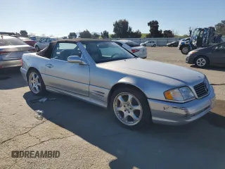 2002 Mercedes-Benz SL-Class with VIN WDBFA68F82F204630, listed as a Copart auction lot 50345945 with 175,566 mi miles and Clean Title. Bid and sale history available at carsss.com. Image 4.