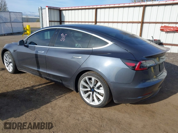 2020 Tesla Model 3 Long Range with VIN 5YJ3E1EB3LF801834, listed as a IAAI auction lot 42015079 with 47,793 mi miles. Bid and sale history available at carsss.com. Image 3.