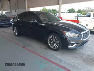 2022 Infiniti Q50 Luxe with VIN JN1EV7BP5NM310240, listed as a IAAI auction lot 42633567 with 31,602 mi miles and . Bid and sale history available at DreamBid. Image 1.