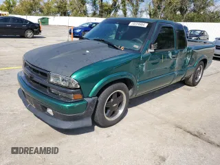 1999 Chevrolet S-10 LS with VIN 1GCCS19X2XK222423, listed as a Copart auction lot 73229984 with 166,132 mi miles and Salvage Title. Bid and sale history available at carsss.com. Image 1.