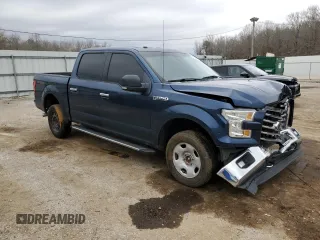 2017 Ford F-150 XL with VIN 1FTEW1EF4HFB05530, listed as a Copart auction lot 48358505 with 152,946 mi miles and Salvage Title. Bid and sale history available at carsss.com. Image 4.