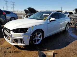 2019 Audi A5 Sportback Premium Plus с VIN WAUENCF56KA077381, выставлен на аукционе Copart как лот 46452555 с пробегом 52 856 миль миль и Списание • Salvage title. История ставок и продаж доступна на DreamBid. Изображение 1.