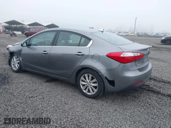 2014 Kia Forte EX with VIN KNAFX4A8XE5213014, listed as a IAAI auction lot 41000589 with 89,890 mi miles. Bid and sale history available at carsss.com. Image 3.