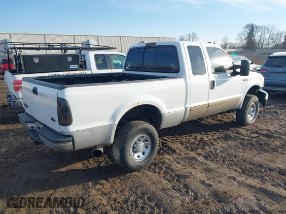 2001 Ford Super Duty F-250 XL with VIN 1FTNX21F91EA15553, listed as a IAAI auction lot 41759332 with 234,023 mi miles. Bid and sale history available at carsss.com. Image 4.