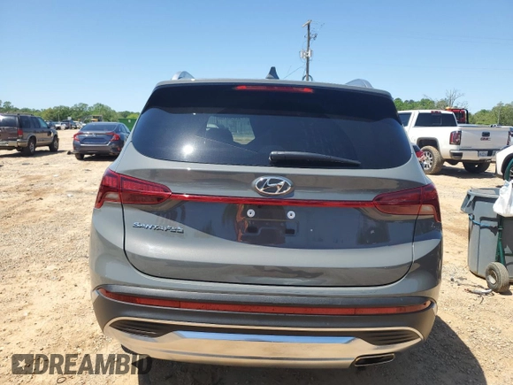 2022 Hyundai Santa Fe SEL with VIN 5NMS24AJ4NH434849, listed as a Copart auction lot 52390315 with 20,694 mi miles and Non Repairable. Bid and sale history available at DreamBid. Image 6.