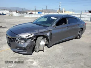2019 Honda Accord Sport with VIN 1HGCV2F31KA006187, listed as a Copart auction lot 57323625 with 108,562 mi miles and Salvage title. Bid and sale history available at DreamBid. Image 1.