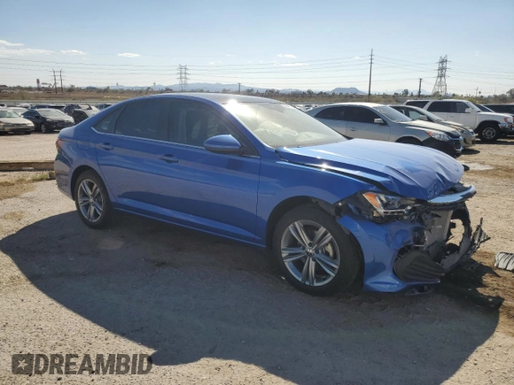 2024 Volkswagen Jetta SE with VIN 3VW7M7BU2RM067475, listed as a Copart auction lot 50451495 with 4,909 mi miles and Salvage title. Bid and sale history available at DreamBid. Image 4.