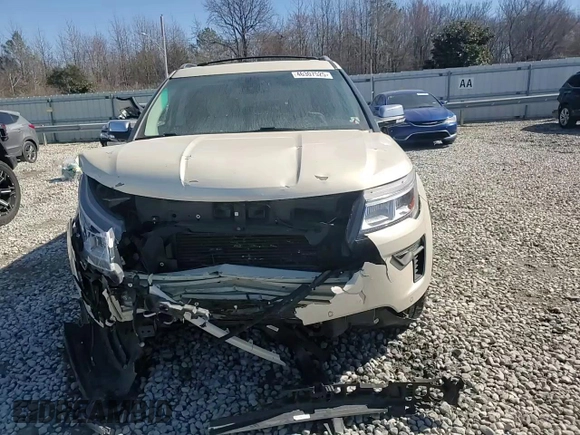 2018 Ford Explorer Platinum with VIN 1FM5K8HT6JGC94280, listed as a Copart auction lot 46307525 with 59,196 mi miles and Salvage Title. Bid and sale history available at carsss.com. Image 12.