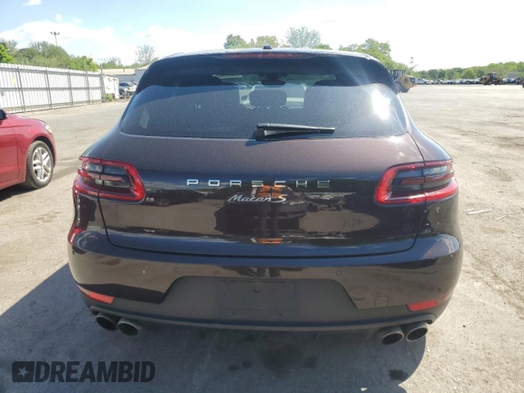 2017 Porsche Macan S with VIN WP1AB2A56HLB15926, listed as a Copart auction lot 55833605 with 56,591 mi miles and Clean Title. Bid and sale history available at DreamBid. Image 6.