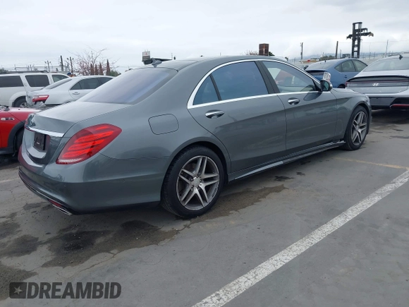2016 Mercedes-Benz S 550 with VIN WDDUG8CB5GA253334, listed as a IAAI auction lot 42087794 with 91,315 mi miles and . Bid and sale history available at carsss.com. Image 4.