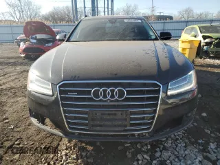 2015 Audi A8 L 4.0T with VIN WAU32AFD0FN016733, listed as a Copart auction lot 48564865 with 102,581 mi miles and Salvage Title. Bid and sale history available at carsss.com. Image 5.