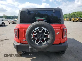 2024 Ford Bronco Outer Banks with VIN 1FMDE8BH3RLB07202, listed as a Copart auction lot 55142595 with 5,822 mi miles and Salvage title. Bid and sale history available at DreamBid. Image 6.