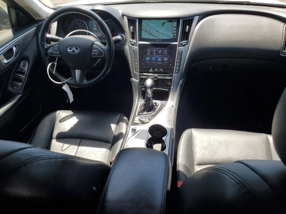 2014 Infiniti Q50 with VIN JN1BV7AP4EM676534, listed as a Copart auction lot 60830545 with 94,948 mi miles and Salvage title. Bid and sale history available at DreamBid. Image 8.