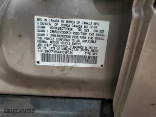 2004 Honda Pilot EX with VIN 2HKYF18544H559034, listed as a Copart auction lot 49908515 with 206,427 mi miles and Salvage Title. Bid and sale history available at carsss.com. Image 13.