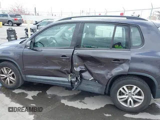2016 Volkswagen Tiguan S with VIN WVGBV7AX6GW558257, listed as a IAAI auction lot 42185141 with 107,894 mi miles and . Bid and sale history available at DreamBid. Image 6.
