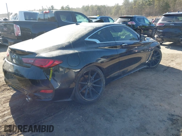 2017 Infiniti Q60 Sport with VIN JN1EV7EK5HM361046, listed as a IAAI auction lot 41786594 with 87,193 mi miles and . Bid and sale history available at carsss.com. Image 4.
