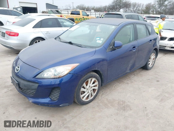 2012 Mazda Mazda3 i Touring with VIN JM1BL1L70C1535312, listed as a IAAI auction lot 41603929 with 160,333 mi miles. Bid and sale history available at carsss.com. Image 2.