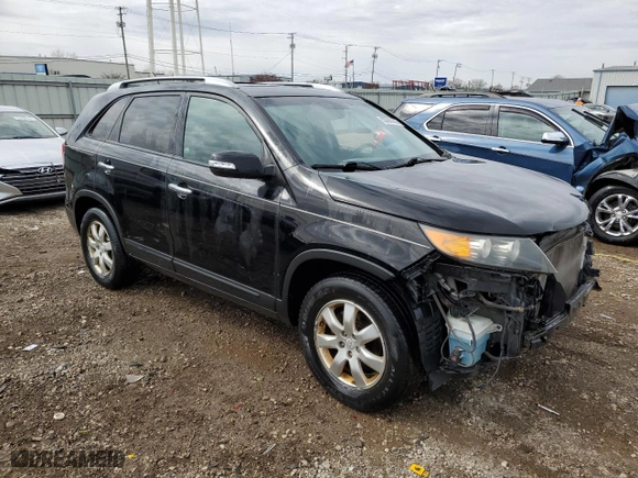 2011 Kia Sorento LX with VIN 5XYKT4A19BG117863, listed as a Copart auction lot 50266565 with 160,703 mi miles and Salvage Title. Bid and sale history available at carsss.com. Image 4.