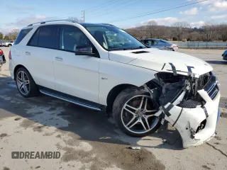 2018 Mercedes-Benz GLE 43 AMG with VIN 4JGDA6EB9JB025525, listed as a Copart auction lot 86978854 with 20,988 mi miles and Salvage Title. Bid and sale history available at DreamBid. Image 4.