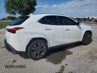 2022 Lexus UX with VIN JTHE3JBHXN2048153, listed as a Copart auction lot 67904334 with 50,346 mi miles and Salvage Title. Bid and sale history available at carsss.com. Image 3.