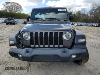 2019 Jeep Wrangler Unlimited Sport S with VIN 1C4HJXDG7KW670905, listed as a Copart auction lot 53114955 with 77,729 mi miles and Salvage title. Bid and sale history available at DreamBid. Image 5.