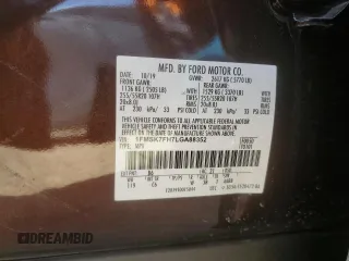 2020 Ford Explorer Limited with VIN 1FMSK7FH7LGA88352, listed as a Copart auction lot 49730515 with 86,139 mi miles and Salvage Title. Bid and sale history available at carsss.com. Image 14.