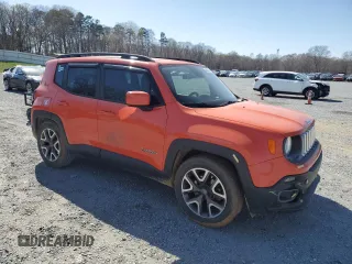 2015 Jeep Renegade Latitude with VIN ZACCJABT1FPB42710, listed as a Copart auction lot 49831015 with 196,048 mi miles and Salvage Title. Bid and sale history available at carsss.com. Image 4.