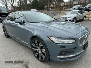 2021 Volvo S90 Inscription with VIN LVYA22ML6MP196577, listed as a Copart auction lot 45807534 with 52,763 mi miles. Bid and sale history available at carsss.com. Image 4.