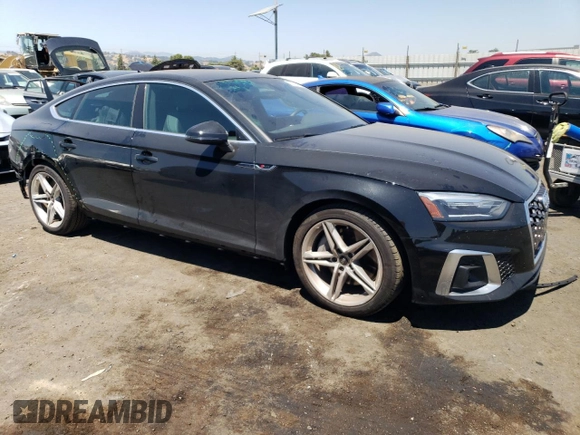 2022 Audi A5 Sportback S line Premium with VIN WAUDACF52NA031672, listed as a Copart auction lot 59249983 with 7,875 mi miles. Bid and sale history available at carsss.com. Image 4.