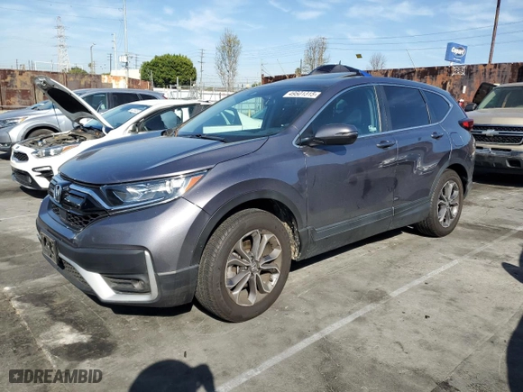 2020 Honda CR-V EX with VIN 7FARW1H59LE024271, listed as a Copart auction lot 49501315 with 37,096 mi miles and Salvage Title. Bid and sale history available at carsss.com. Image 1.