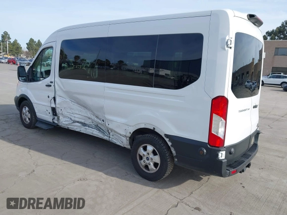 2019 Ford Transit Passenger XL with VIN 1FBAX2CM8KKA99530, listed as a IAAI auction lot 41664660 with 33,044 mi miles. Bid and sale history available at carsss.com. Image 3.