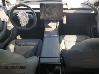 2024 Tesla Model 3 with VIN 5YJ3E1EA8RF755854, listed as a Copart auction lot 45986995 with 7,374 mi miles and Salvage Title. Bid and sale history available at DreamBid. Image 8.