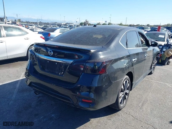 2017 Nissan Sentra SV with VIN 3N1AB7AP7HY387010, listed as a IAAI auction lot 41706175 with 90,757 mi miles. Bid and sale history available at carsss.com. Image 4.