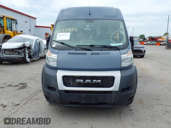 2020 Ram ProMaster Cargo with VIN 3C6URVJG0LE116933, listed as a IAAI auction lot 40093979 with 80,726 mi miles and . Bid and sale history available at carsss.com. Image 13.