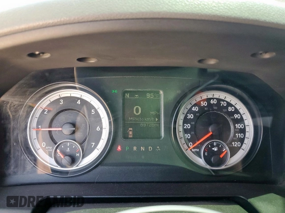 2014 Ram 1500 Big Horn with VIN 1C6RR6LT2ES304892, listed as a Copart auction lot 58593755 with 89,728 mi miles and Salvage title. Bid and sale history available at DreamBid. Image 9.
